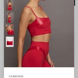 Carbon38 Red Bra